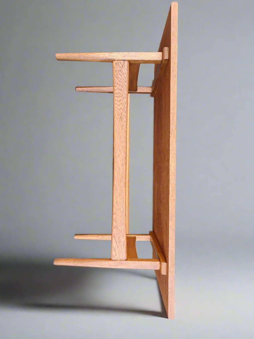 Mid-Century Oak Veneer Coffee Table – 128 x 54 cm