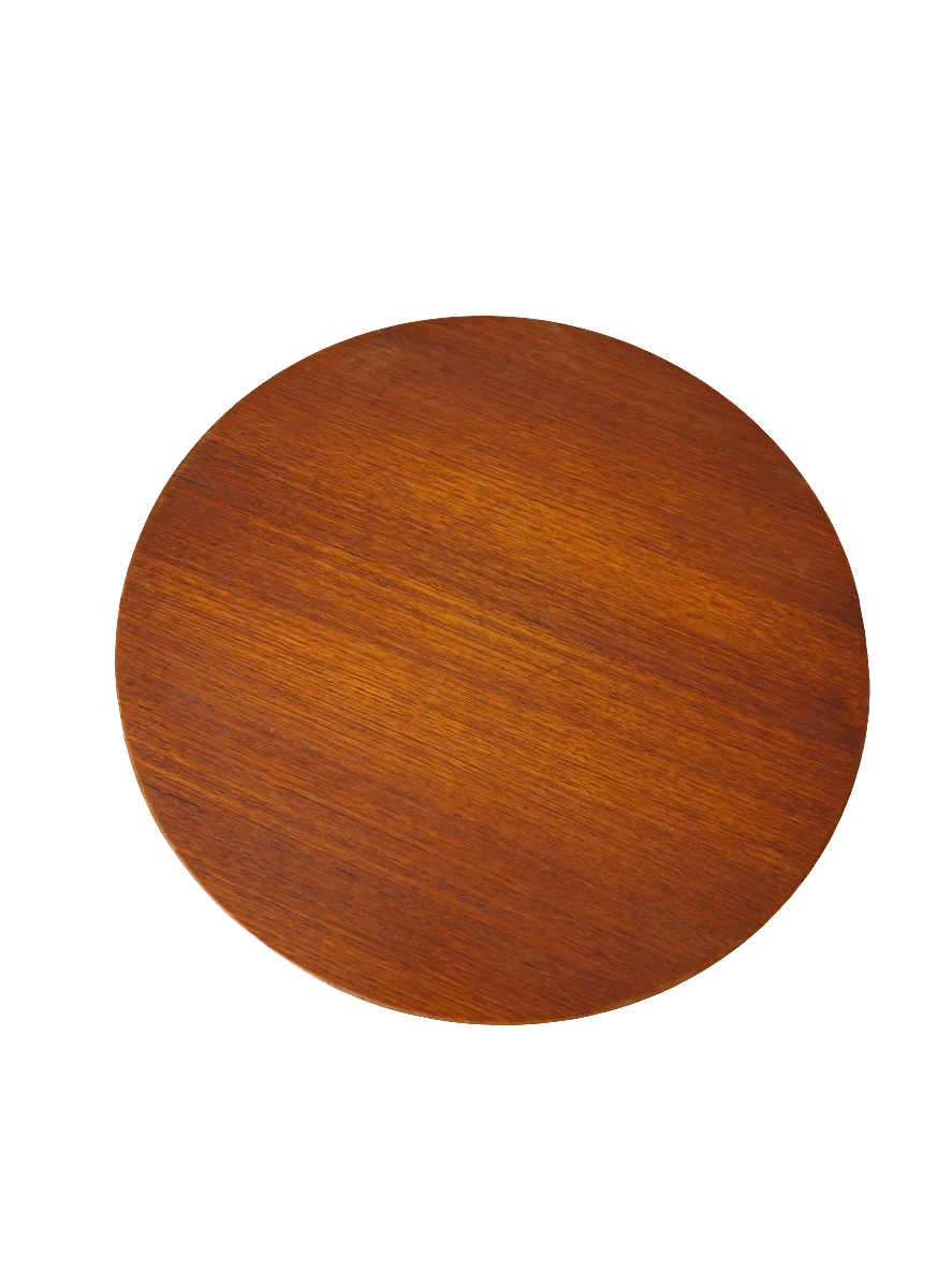 Albert Larsson Bijzettafel – Alberts Tibro, Messing & Teak, 1950s