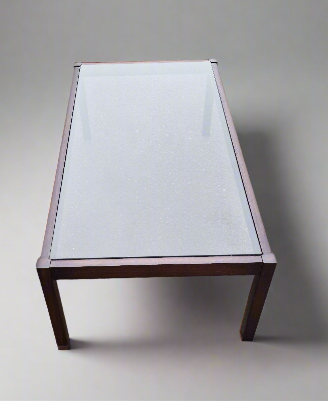 Kho Liang Ie Coffee Table for Spectrum – Wengé & Smoked Glass (1960s Design)