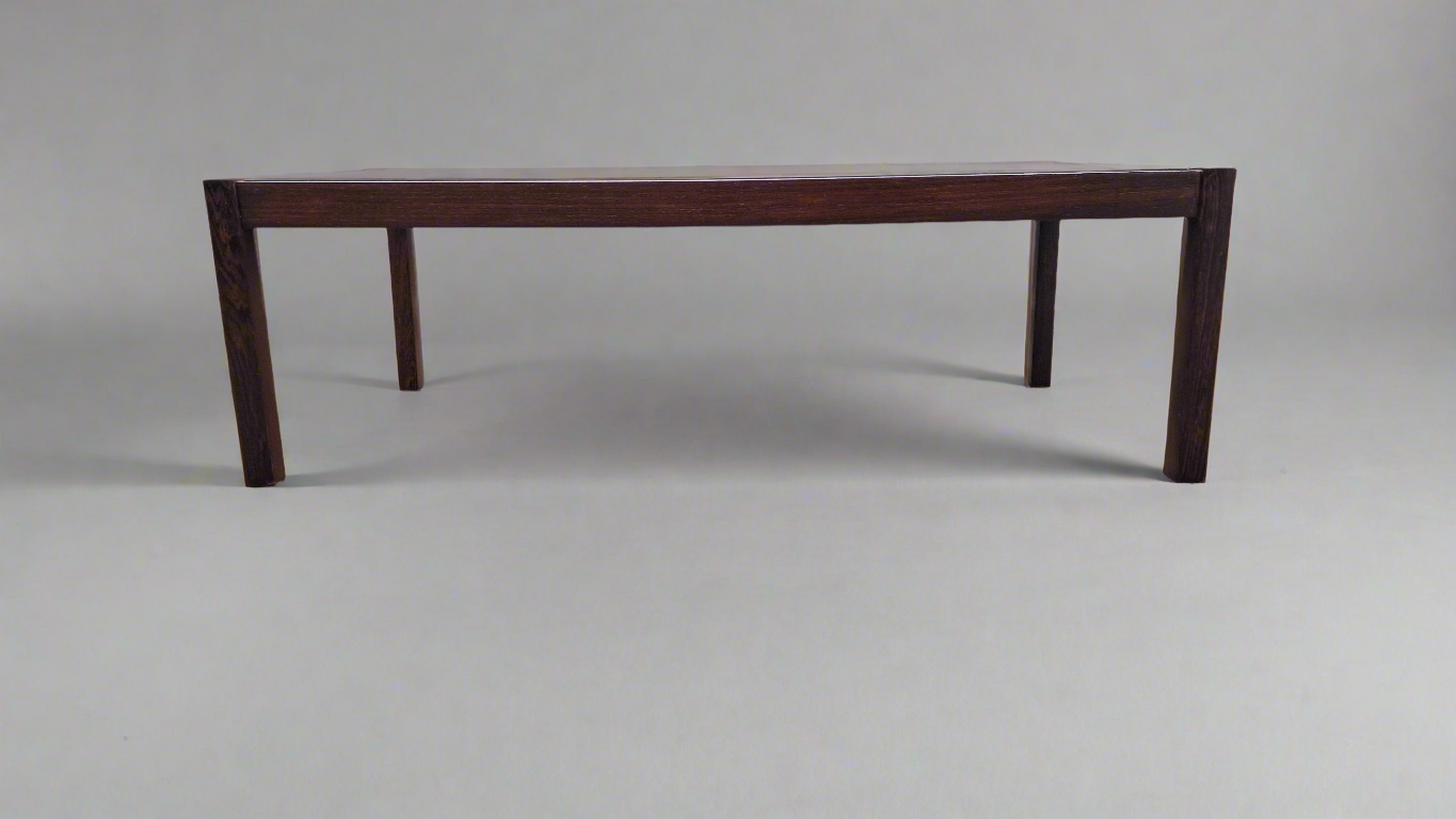 Kho Liang Ie Coffee Table for Spectrum – Wengé & Smoked Glass (1960s Design)