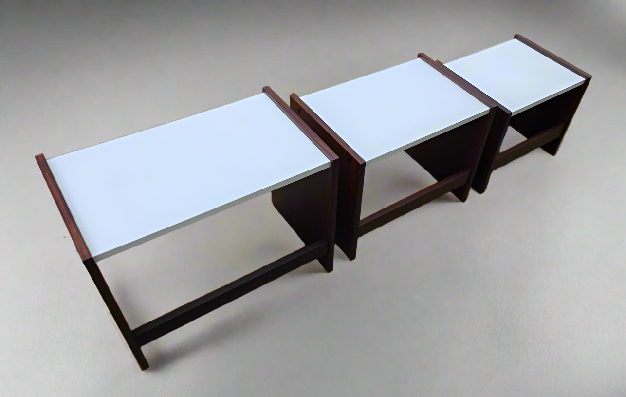 Pastoe Japanse Serie nesttafels – Cees Braakman – gerestaureerd (set van 3)