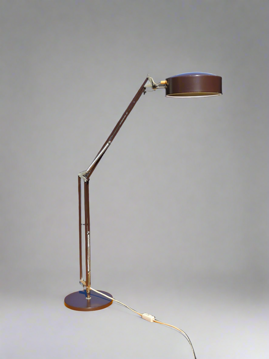 Hala Zeist bureaulamp - vintage industrieel design (bruin/messing)
