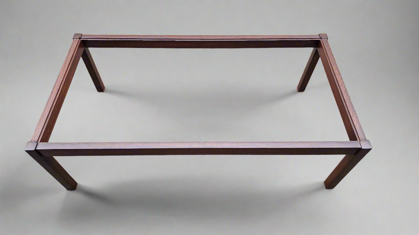 Kho Liang Ie Coffee Table for Spectrum – Wengé & Smoked Glass (1960s Design)