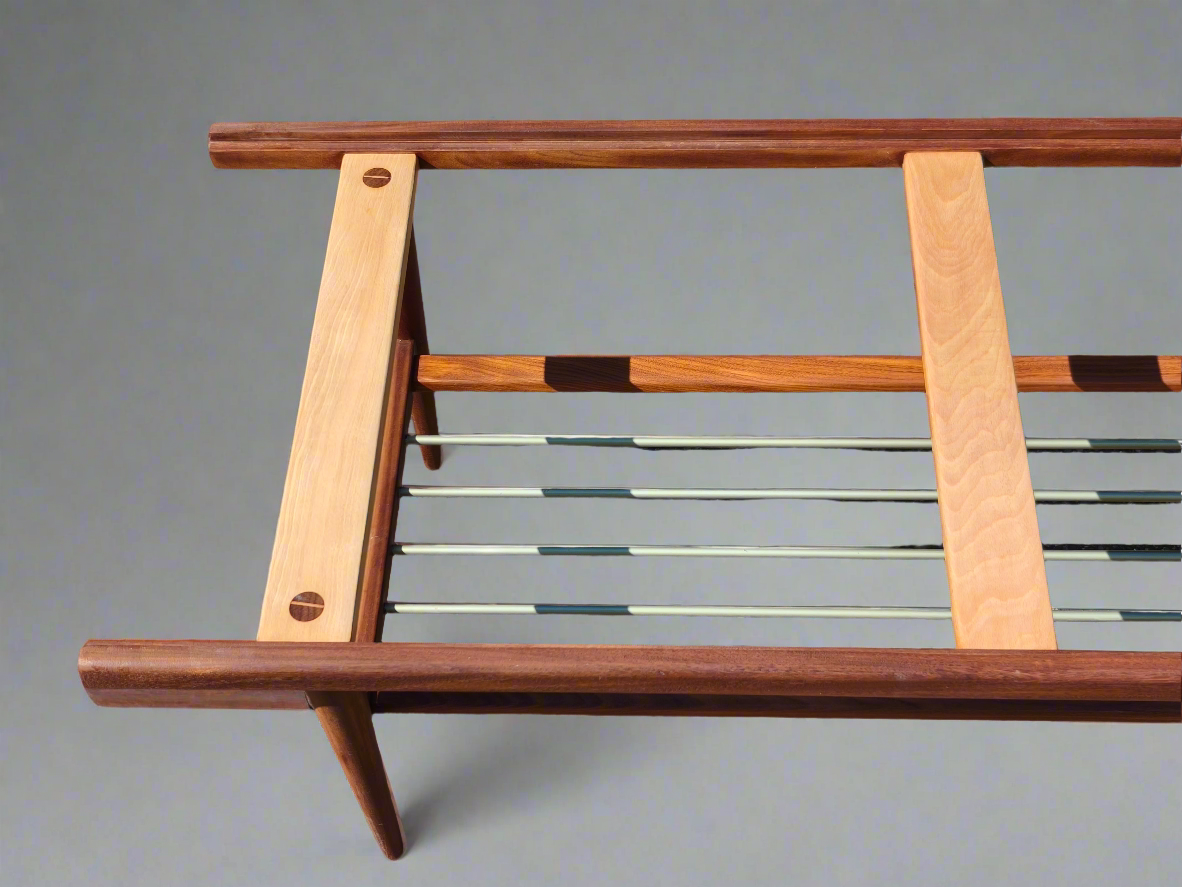 Vintage Deense Salontafel met Omkeerbaar Blad – Mid-Century Design